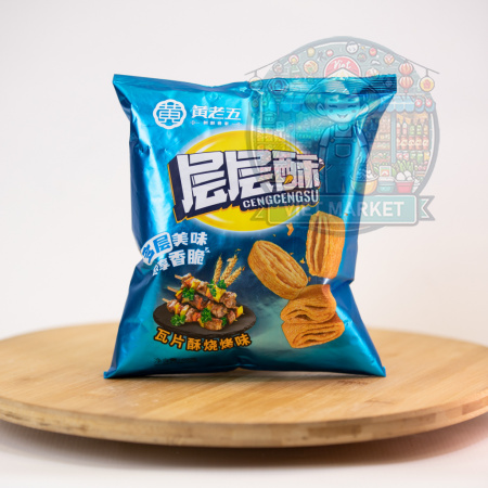 CENGCENGSU Pea pšeničný snack s príchuťou BBQ 60g