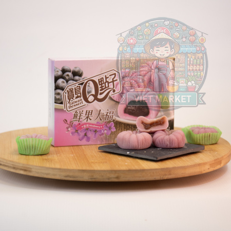 Q Brand Mochi s príchuťou čučoriedka 210g
