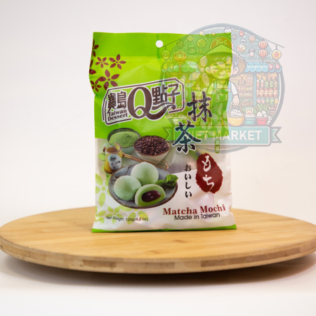Q Brand Mochi s príchuťou matcha 120g