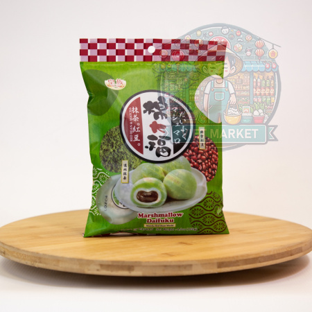 Royal Family Mochi s príchuťou marshmallow Daifuku matcha zelená fazuľa 120g