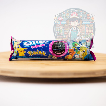 Oreo Pokemon sušienky s jahodovou náplňou 119,6g