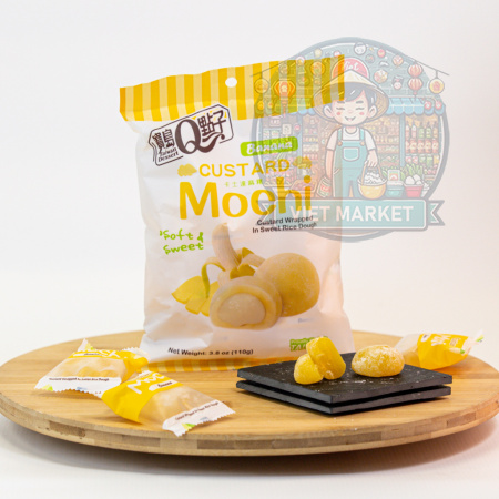 Q Brand Mochi s príchuťou banánu 110g