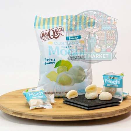 Q Brand Mochi s príchuťou citrónu 110g