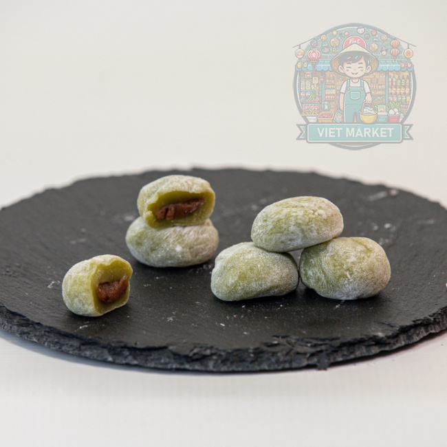 Q BRAND Mochi ryžové koláčiky s príchuťou matcha 120g