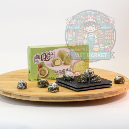 Q Brand Mochi Mico mochi s matcha príchuťou 80g
