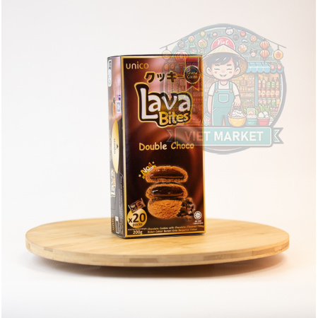 Unico Lava Bites sušienky s dvojitou čokoládou 200g