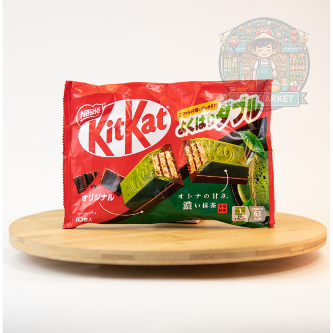 Kit Kat Mini s dvojitou polevou s príchuťou mliečna čokoláda a matcha 116g