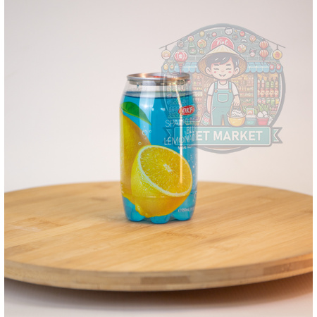 OKF Nealkoholický sýtený nápoj s príchuťou citrónu  ( modrá limonáda )350ml