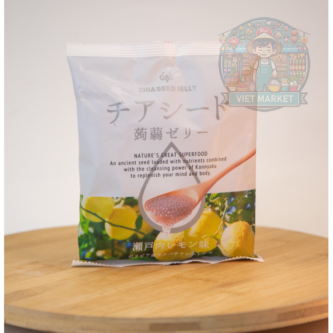 CHIA SEED JELLY Chia semienka v citrónovom želé 200g