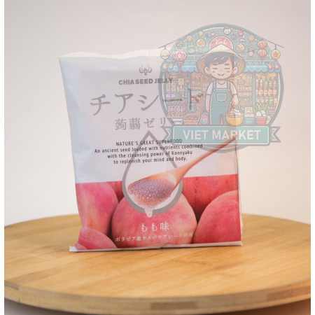 CHIA SEED JELLY Chia semienka v broskyňovom želé 200g