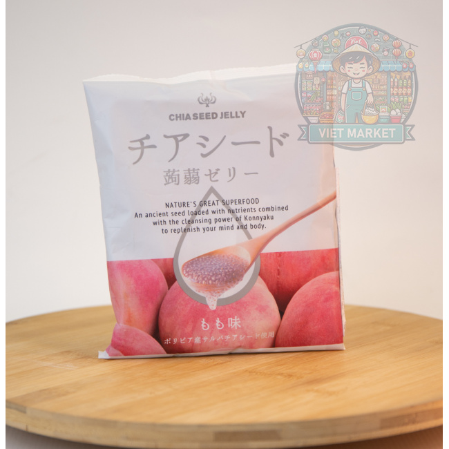 CHIA SEED JELLY Chia semienka v broskyňovom želé 200g