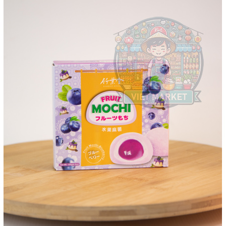 BAMBOO HOUSE Mochi ryžové koláčiky s príchuťou čučoriedka 120g