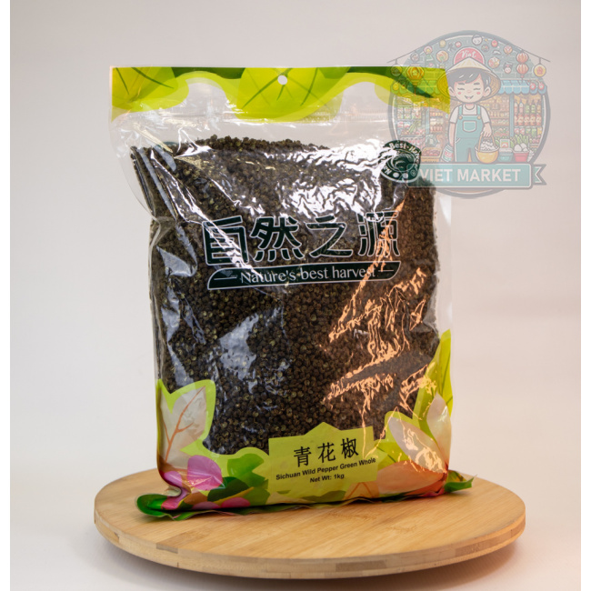 NATURE'S BEST HARVEST Sečuánska divoká zelená paprika celá 1kg