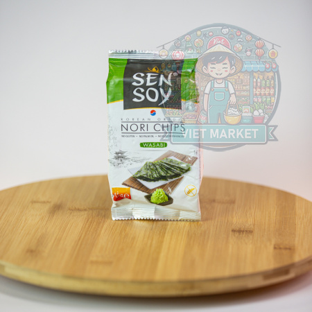 Sen Soy chrumkavý snack z morských rias s príchuťou wasabi 4,5g 