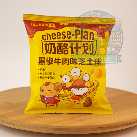 Cheese Plan syrové guličky s príchuťou čierne korenie 35g