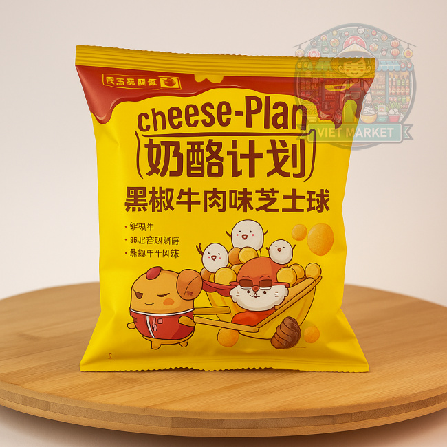 Cheese Plan syrové guličky s príchuťou čierne korenie 35g