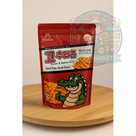 MASSARANG Chrumkavý sladký a pikantný kukuričný snack 150g