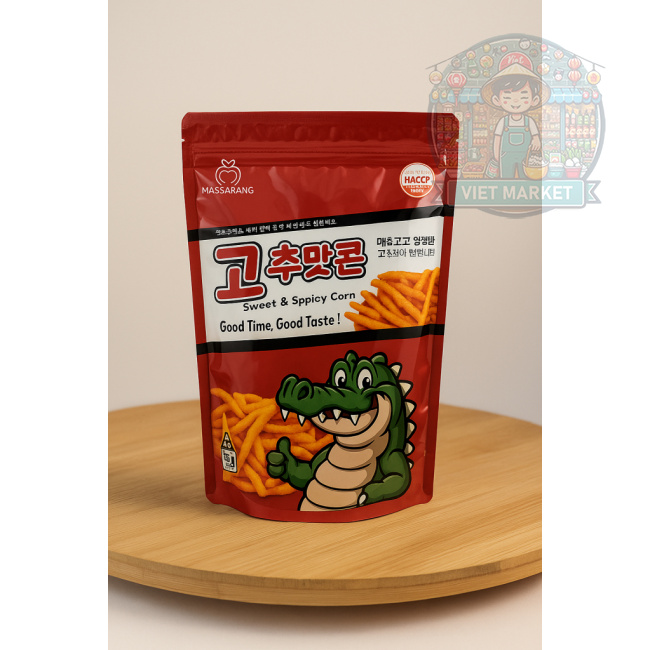MASSARANG Chrumkavý sladký a pikantný kukuričný snack 150g