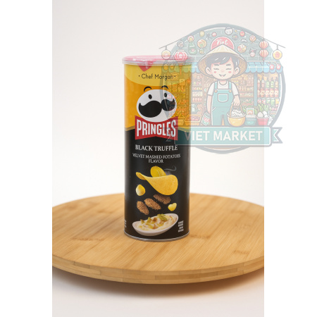 PRINGLES chipsy s príchuťou zemiakovej kaše s čiernymi hľuzovkami 80g