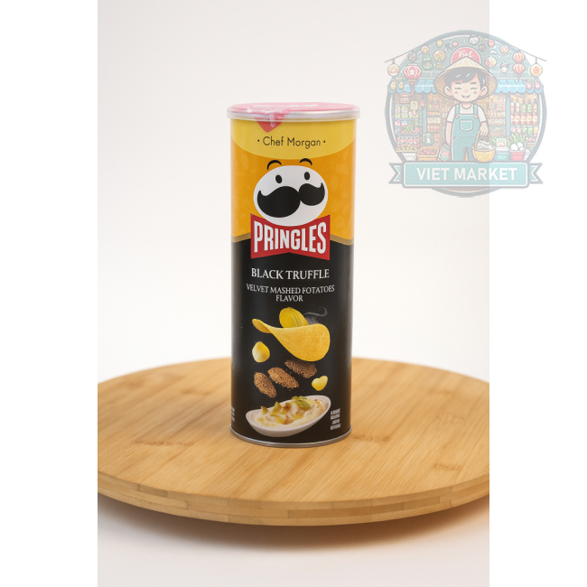 PRINGLES Chipsy s príchuťou zemiakovej kaše s čiernymi hľuzovkami 80g