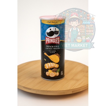 PRINGLES chipsy s príchuťou kuraťa po francúzsky so smrčkami 80g