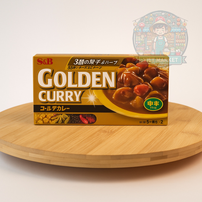 S&B Golden Curry stredne pikantná zápražka na zahustenie omáčky 198g