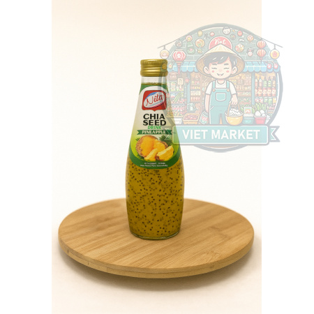 NITA Nealkoholický nesýtený nápoj s bazalkovými semienkami s príchuťou ananás 290ml