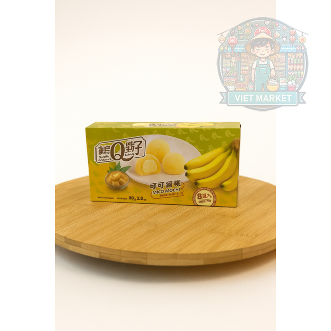 MICO MOCHI Ryžové koláčiky s príchuťou banán 80g