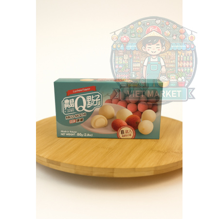 MICO MOCHI Ryžové koláčiky s príchuťou liči 80g