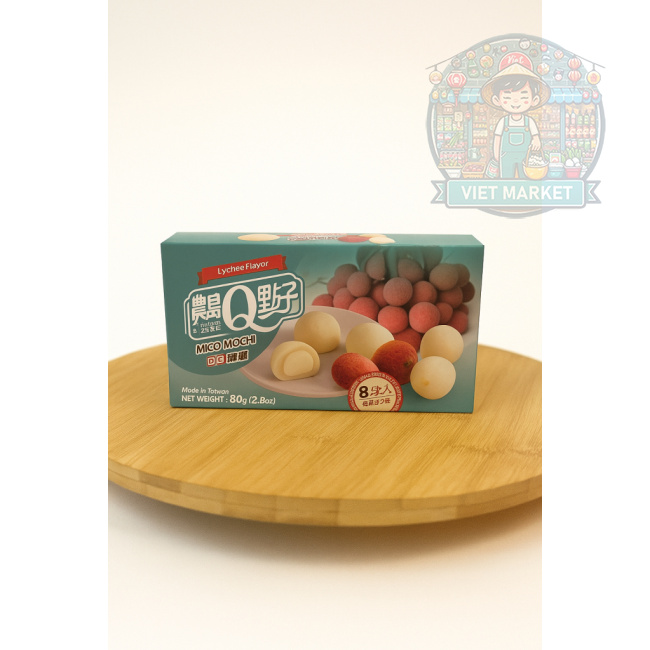 MICO MOCHI Ryžové koláčiky s príchuťou liči 80g