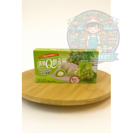 MICO MOCHI Ryžové koláčiky s príchuťou biele hrozno 80g