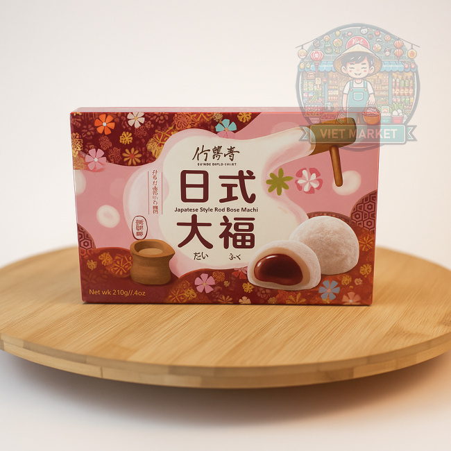 BAMBOO HOUSE Mochi ryžové koláčiky s náplňou s príchuťou červenej fazule 210g