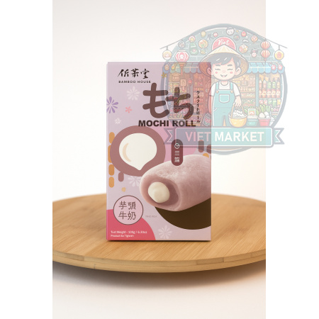 BAMBOO HOUSE Mochi ryžové rolky s mliečnou taro príchuťou 150g