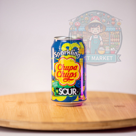 CHUPA CHUPS Nealkoholický sýtený nápoj s príchuťou čučoriedka 345ml