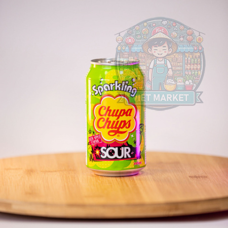CHUPA CHUPS Nealkoholický sýtený nápoj s príchuťou zelené jablko 345ml