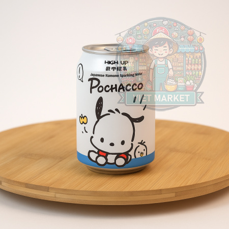 HIGH UP POCHACCO Nealkoholický sýtený nápoj s ramune príchuťou 330ml