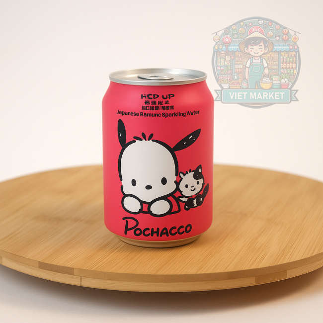 HIGH UP POCHACCO Nealkoholický sýtený nápoj s ramune príchuťou 330ml