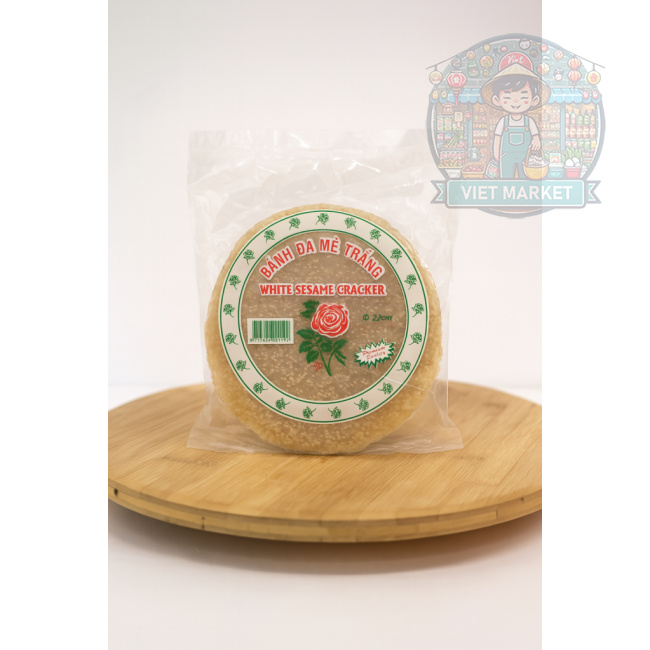 BANH DA ME TRANG Biely sezamový papier 22cm 400g
