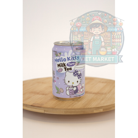 HELLO KITTY Nealkoholický mliečny čaj s príchuťou taro 310ml