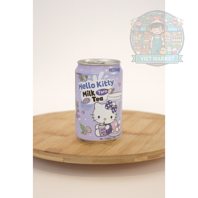 RED SAKURA HELLO KITTY Nealkoholický mliečny čaj s príchuťou taro 310ml
