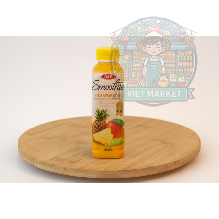 OKF Nealkoholický nesýtený nápoj smoothie s príchuťou biele hrozno, ananás a mango 500ml