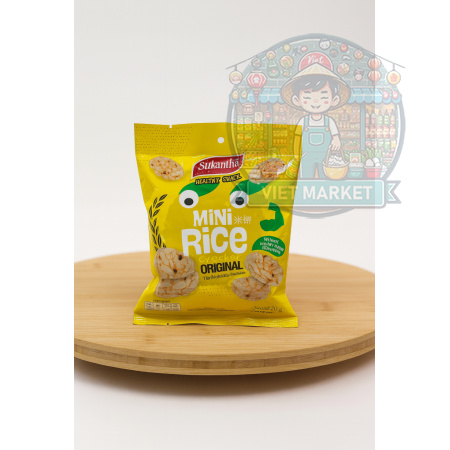 SUKANTHA Mini ryžové krekry s originál príchuťou 20g