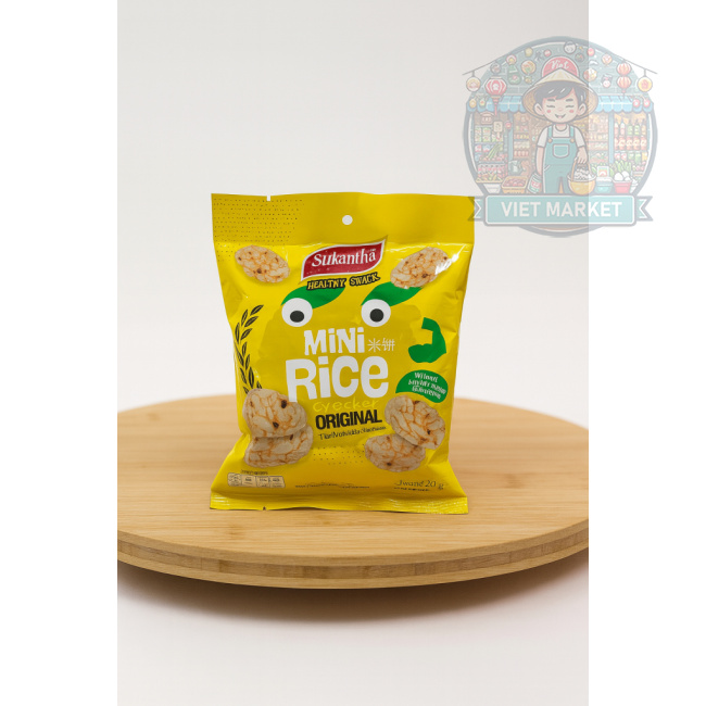 SUKANTHA Mini ryžové krekry s originál príchuťou 20g