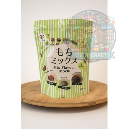 TOKIMEKI Mix mochi ryžové koláčiky matcha, bubble tea a hnedý cukor 510g