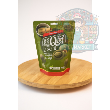 Q Mochi ryžové koláčiky s príchuťou matcha 180g