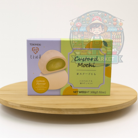 TOKIMEKI Custard mochi ryžové koláčiky s citrónovou príchuťou 168g