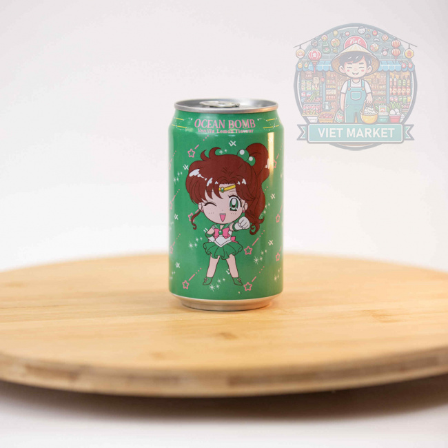 OCEAN BOMB Sailor Moon Nealkoholický jemne sýtený nápoj s príchuťou vanilky a citróna 330ml
