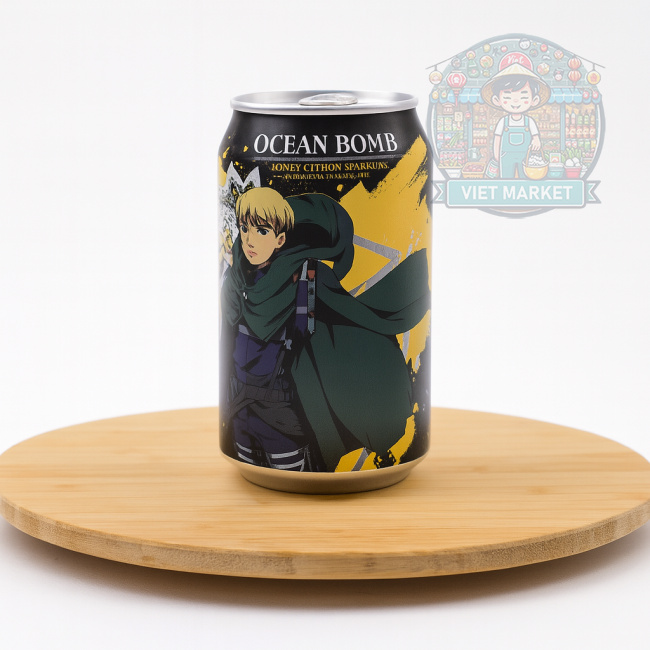 OCEAN BOMB Attack of Titan Nealkoholický jemne sýtený nápoj s príchuťou citrónu a medu 330ml