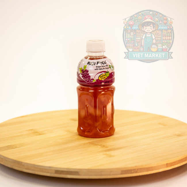 MOGU MOGU Nealkoholický nesýtený nápoj s hroznovou príchuťou a kúskami kokosového krému 320ml
