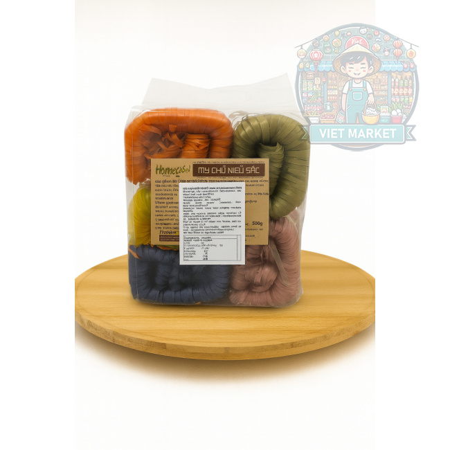 HOMEFOOD Farebné ryžové rezance 500g
